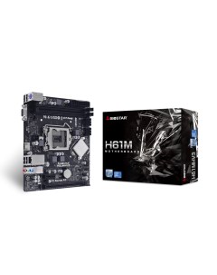 Материнская плата H61MHV3 Socket1155 Intel H61 2xDDR3 PCI Ex16 4SATA2 5 1 ch GLAN VGA HDMI mATX Reta Biostar