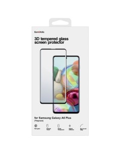 Защитное стекло для экрана смартфона Samsung SM A605 Galaxy A6 Plus FullScreen черная рамка 3D УТ000 Barn&hollis