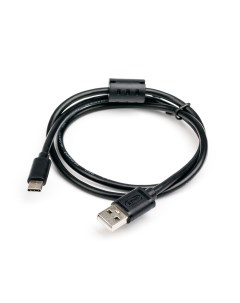 Кабель USB Type C ферритовый фильтр 1 8м черный AT6255 AT6255 Atcom