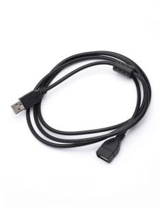 Кабель-удлинитель USB(Am)-USB(Af), ферритовый фильтр, 1.5 м, черный, (AT7206) Atcom
