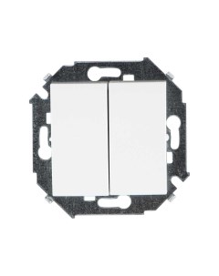 Выключатель 15 2кл скрытый монтаж механизм с накладкой без рамки белый 1591398 030 Simon