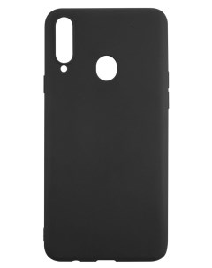 Чехол накладка софт тач для смартфона Samsung Galaxy A20s силикон черный УТ000020595 Mobility