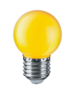 Лампа светодиодная E27 шар G45 1Вт жёлтый 19805 NLL G45 1 230 G E27 71828 Navigator