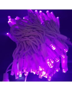 Гирлянда светодиодная нить ламп 100 шт 10 м фиолетовый Kurato
