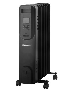 Обогреватель масляный 1 кВт до 15 м секций 10 термостат регулировка температуры электронное управлен Starwind