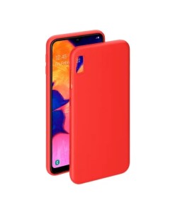 Чехол накладка Gel Color для смартфона Samsung Galaxy A10 2019 силикон красный 30979 Deppa