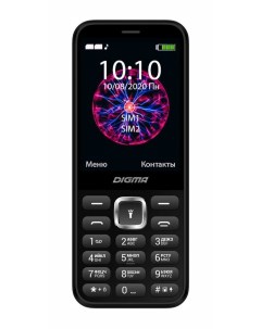 Мобильный телефон Linx C281 2 8 320x240 TN 32Mb RAM BT 2 Sim 1700 мА ч micro USB черный Digma