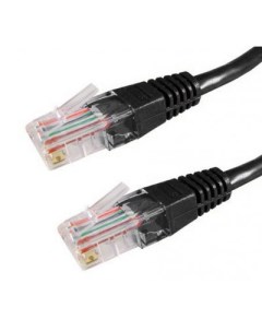 Патч корд U UTP кат 5e 10м RJ45 RJ45 черный LSZH DR 181920 Datarex