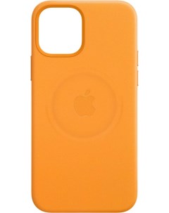 Чехол накладка MagSafe для смартфона iPhone 12 mini кожа золотой апельсин MHK63ZE A Apple