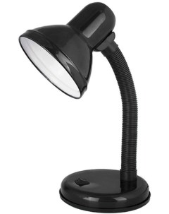 Светильник настольный UF 301P С02 E27 60 Вт без ламп черный 12368 Ultraflash