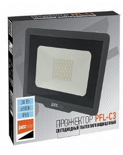 Прожектор светодиодный PFL C3 30Вт 2550лм 6500 Ra 70 IP65 черный 5023567 Jazzway