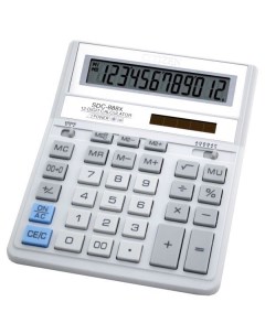 Калькулятор бухгалтерский SDC 888XWH 12 разрядный однострочный экран белый 792785 Citizen