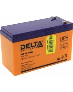 Аккумуляторная батарея для ИБП Delta HR W HR12 28W 12V 7Ah Delta battery