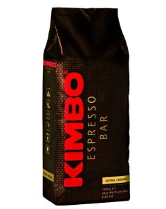 Кофе в зернах Extra Cream 1 кг средняя обжарка смесь арабики и робусты Kimbo