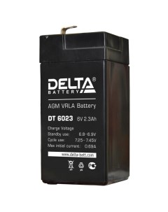 Аккумуляторная батарея для ИБП Delta DT DT 6023 6V 2 3Ah Delta battery
