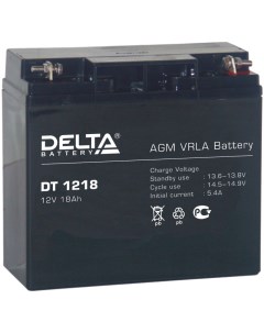 Аккумуляторная батарея для ОПС Delta DT DT 1218 12V 18Ah Delta battery