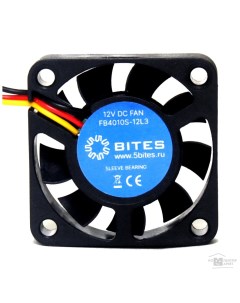 Вентилятор FB4010S 12L3 40 мм 5000rpm 24 дБ 3 pin 1шт FB4010S 12L3 5bites