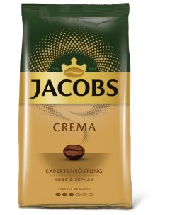 Кофе в зернах Crema 1 кг средняя обжарка 100 арабика 8051592 Jacobs