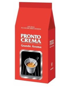 Кофе в зернах Pronto Crema 1 кг темная обжарка 100 арабика 7821 Lavazza