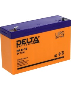Аккумуляторная батарея для ИБП Delta HR HR6 12 6V 12Ah Delta battery