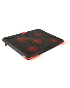 Охлаждающая подставка для ноутбука 19 CMLS 130 вентилятор 1х110 4х85 красная подсветка пластик черны Crown