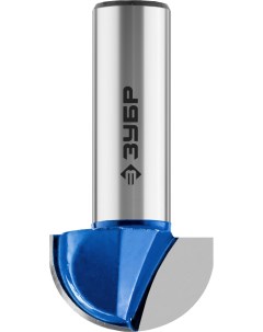 Фреза концевая Профессионал 28751-25.4-16, пазовая галтельная, ⌀ фрезы 2.54 см, ⌀ хвостовика 1.2 см Зубр