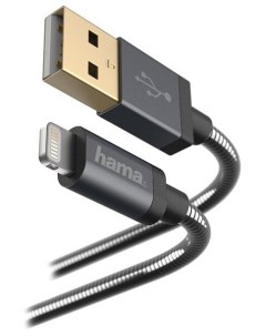 Кабель USB Lightning 8 pin 1 5 м черный 00173626 Hama