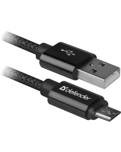 Кабель USB2 0 Am microUSB 1m черный 87802 Defender