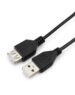 Кабель USB 2 0 AM USB 2 0 AF 0 5m черный GCC USB2 AMAF 0 5M Гарнизон