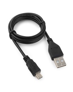 Кабель USB 2 0 AM USB 2 0 miniBM 1m черный GCC USB2 AM5P 1M Гарнизон