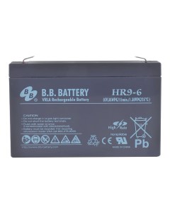 Аккумуляторная батарея для ИБП HR 9 6 6V 9Ah BAHR9 6 Bb battery