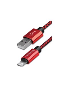 Кабель USB2 0 Am Lightning M 1m красный 87807 Defender