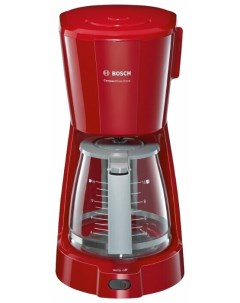 Кофеварка капельная TKA 3A034 1 1 кВт кофе молотый 1 25 л красный Bosch