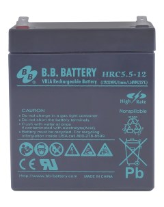 Аккумуляторная батарея для ИБП HRC 5 5 12 12V 5Ah BAHRC55 12 Bb battery