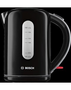 Чайник TWK7603 1 7л 2200Вт закрытая спираль пластик черный Bosch