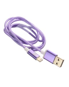 Кабель USB 2 0 A Lightning 1m реверсивный фиолетовый Style U913 P6P Acd