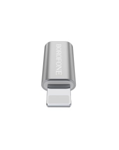 Переходник адаптер Lightning 8 pin Micro USB OTG серебристый BV5 6957531090342 Borofone