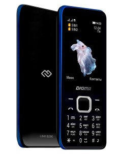 Мобильный телефон LINX B280 2 8 320x240 TFT SC6532E BT 1xCam 2 Sim 3000mAh micro USB черный LT2072PM Digma