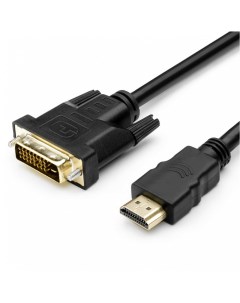 Кабель HDMI 19M DVI D 25M Dual Link экранированный 1 8 м черный BT HDMI DVID 1 8M BK Basetech