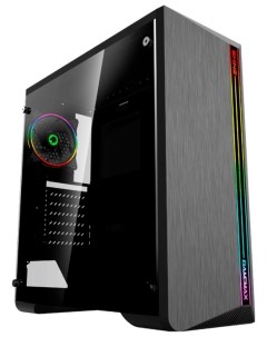 Корпус G517 ATX Midi Tower USB 3 0 RGB подсветка черный без БП SHINE MFG G517 Gamemax