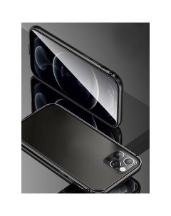 Чехол накладка Fellwell Series US BH634 для смартфона Apple iPhone 12 12 Pro алюминий TPU черный Usams