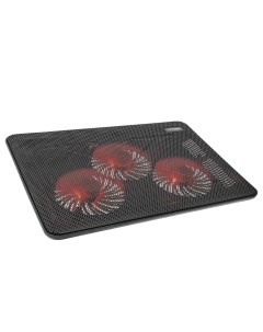 Охлаждающая подставка для ноутбука 17 CMLC 1043T BR вентилятор 3x110 мм красная подсветка 2xUSB плас Crown
