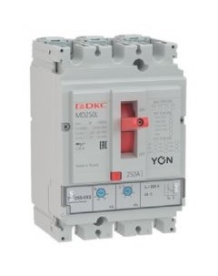 Выключатель автоматический YON MD250N TM100 трехполюсный 3P 3П 100A 40кА MD250N TM100 Dkc