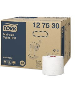 Бумага туалетная Advanced T6 слоев 2 длина 100м белый 27шт 127530 Tork