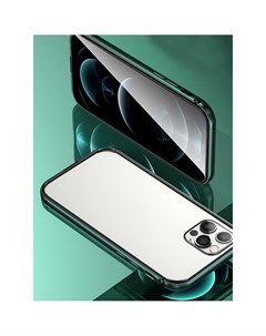 Чехол накладка Fellwell Series US BH635 для смартфона Apple iPhone 12 Pro Max алюминий TPU темно зел Usams