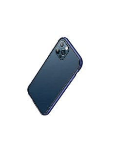 Чехол накладка Fellwell Series US BH634 для смартфона Apple iPhone 12 12 Pro алюминий TPU синий Usams