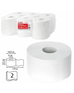 Бумага туалетная Premium T2 слоев 2 листов 1360шт длина 170м белый 12шт 126092 Laima