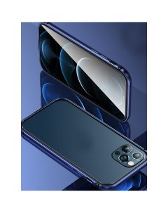Чехол накладка Fellwell Series US BH635 для смартфона Apple iPhone 12 Pro Max алюминий TPU синий Usams