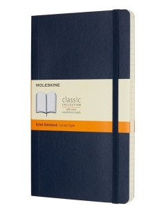 Блокнот CLASSIC SOFT 130х210мм линейка 96 листов сапфировый QP616B20 Moleskine