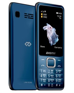 Мобильный телефон LINX B280 2 8 320x240 TFT SC6532E BT 1xCam 2 Sim 3000mAh micro USB темно синий LT2 Digma